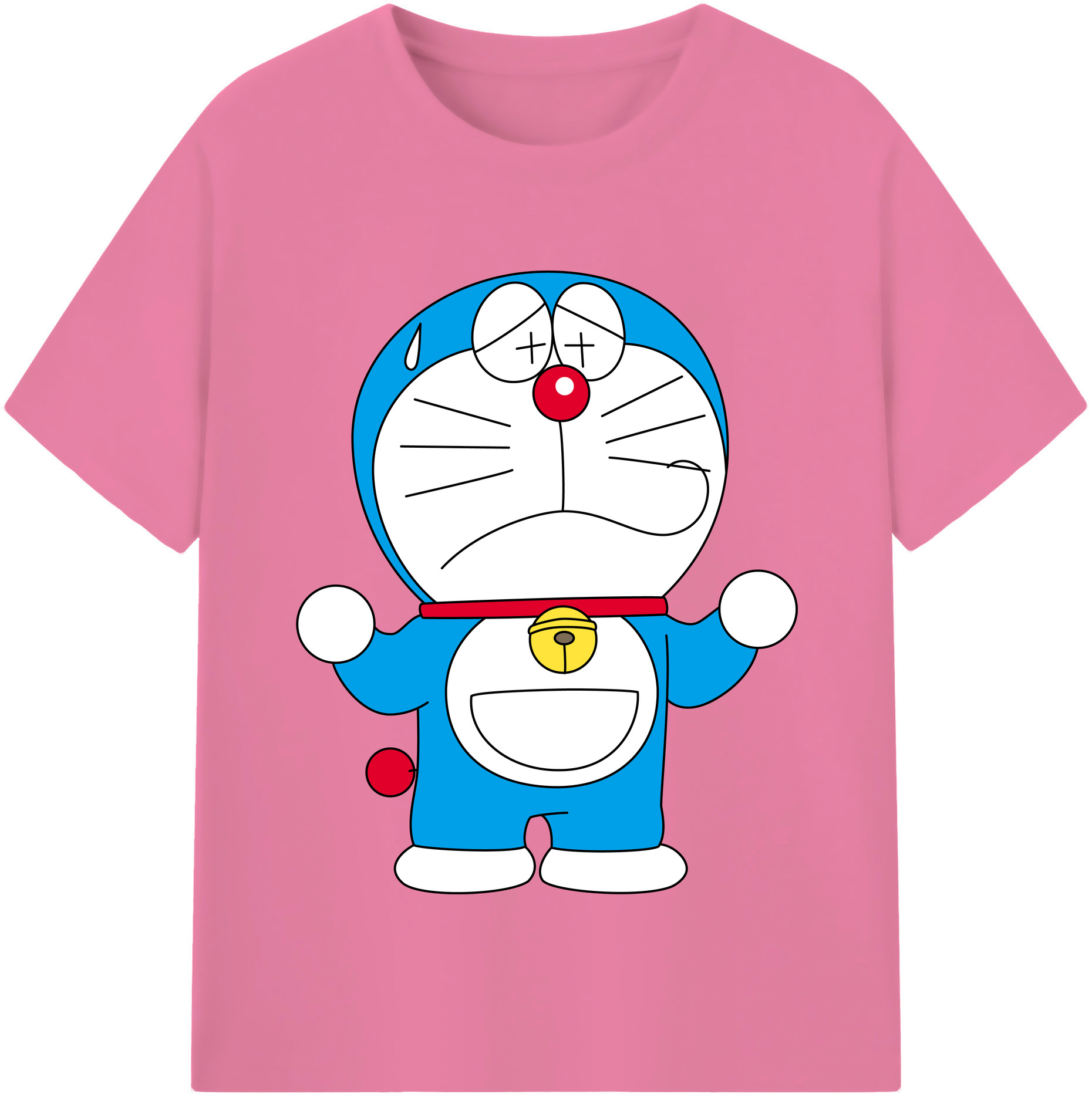 （画像用） ドラえもん Doraemon 綿100％半袖Tシャツ（フロントプリント）